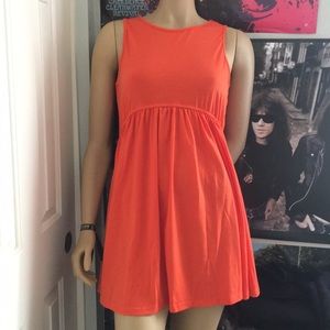 Simple orange dress